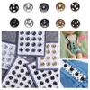 10/24pcs Mini Button Buckle DIY Doll Clothes 5mm Metal Buckle Invisible Snap for 1/6 Doll Clothing Sewing Accessories