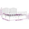 VidaXL Bed Frame with Headboard 200x200 Cm Solid Wood 3192316
