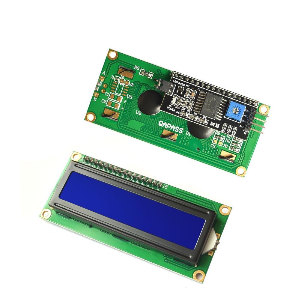 Blue Screen 1602A 1602LCDModule Blue Yellow Green Screen 16x2 Character LCD Display ForUNO r3 mega256 PCF8574T IIC Interface 5V