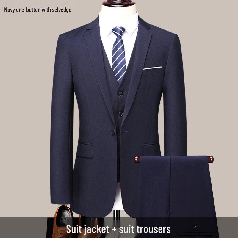 Men's Business Casual Formal Suit for Work, Interviews, Weddings, or Groomsman Attire