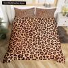 Pink Leopard King Queen Duvet Cover Girly Glitter Bedding Set Cheetah Skin Pattern Quilt Cover 2/3pcs Polyester Comforter Cover