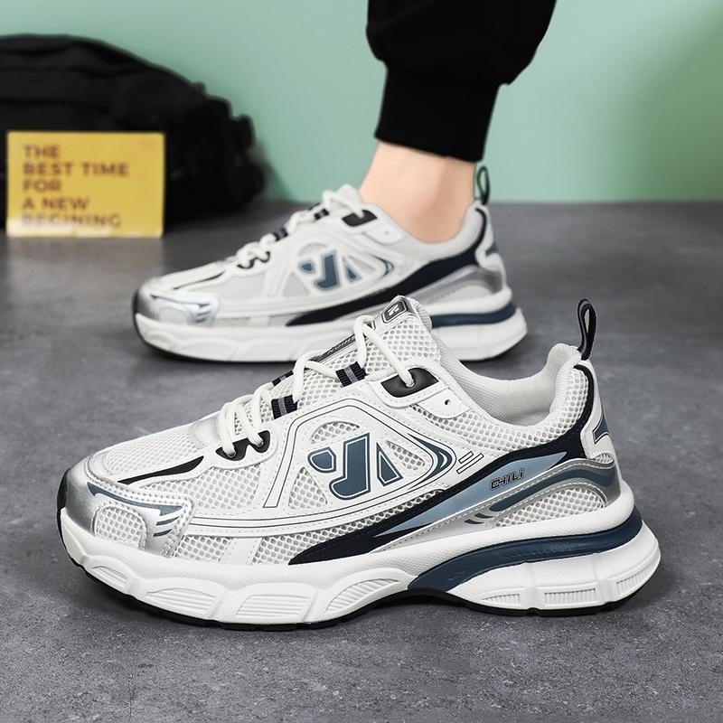 Fashion Men Casual Shoes Mesh Mens Running Sneakers Breathable Non-Slip Sports Shoes Comfortable Tennis Shoes Soft Walking Shoes