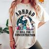 Rogue ADHD&D Roll RPG DnD T-shirt s potiskem třídy Desková hra D&D Postava Dungeons and Dragons Grafický P