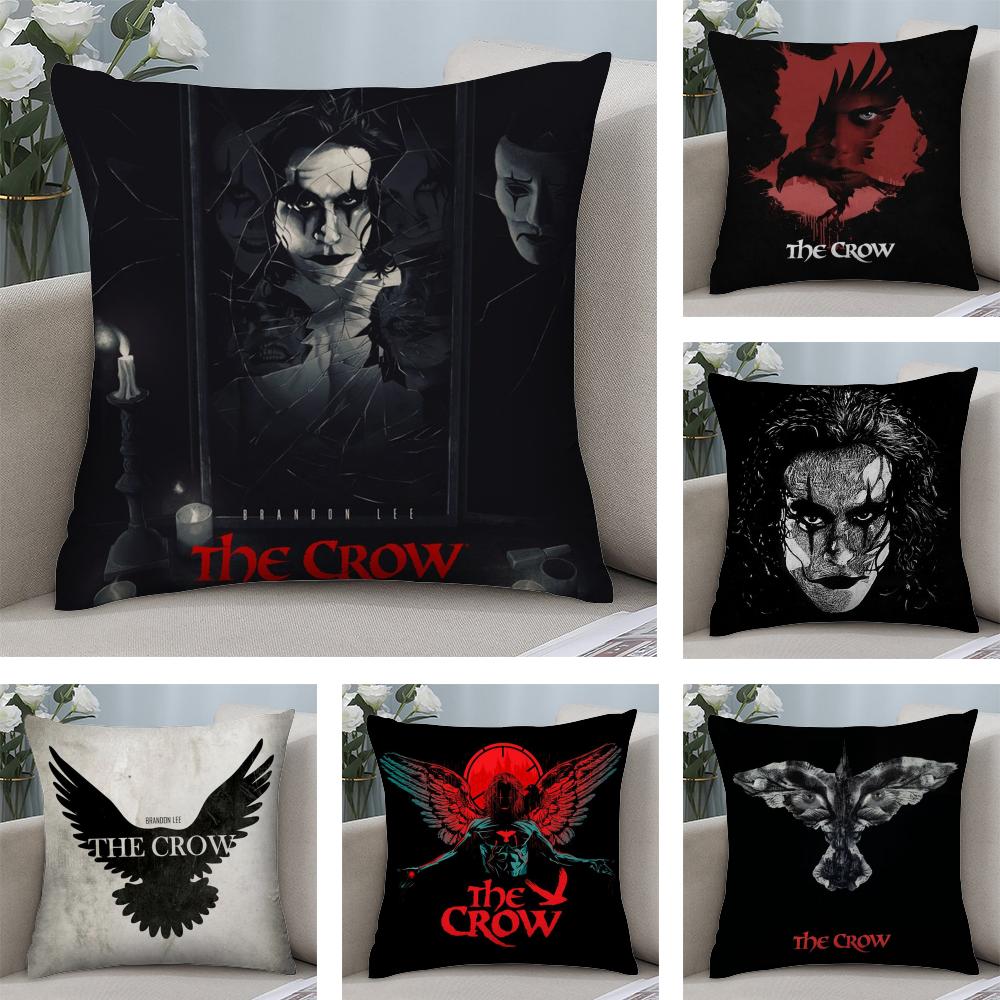 The CCrow Movie Cushion Cover Soft Plush Fabric DoubleSided Printed Sofa Cushion Cover for All Seasons Home Decor Gift