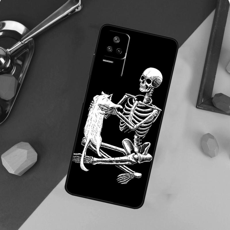 Bones Skeleton Case For Xiaomi 14T 11T 12T 13T Pro 13 14 15 Ultra POCO X7 Pro X3 X5 X6 F5 F6 M6 Pro Funda