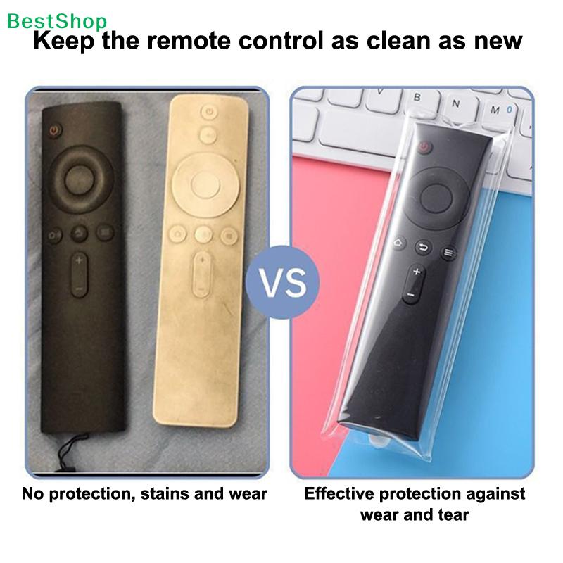 Universal TV Remote Control Protective Cases | Clear Plastic Dustproof Covers for Various Remote Controls (Pack of Multiple)