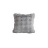 Rabbit Fur Plush Throw Pillow - Solid Color Fleece Cushion for Sofa, Bedroom, or Study