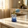 Curved Faceted Air‑Ball Perfume Bottle Glass Empty Perfume Container  Gift Giving