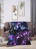 Solo Leveling Warm Soft Flannel Throw Blanket for Couch Bed Graphic Bedspread Sofa Cover Kids Adult Winter Bedding