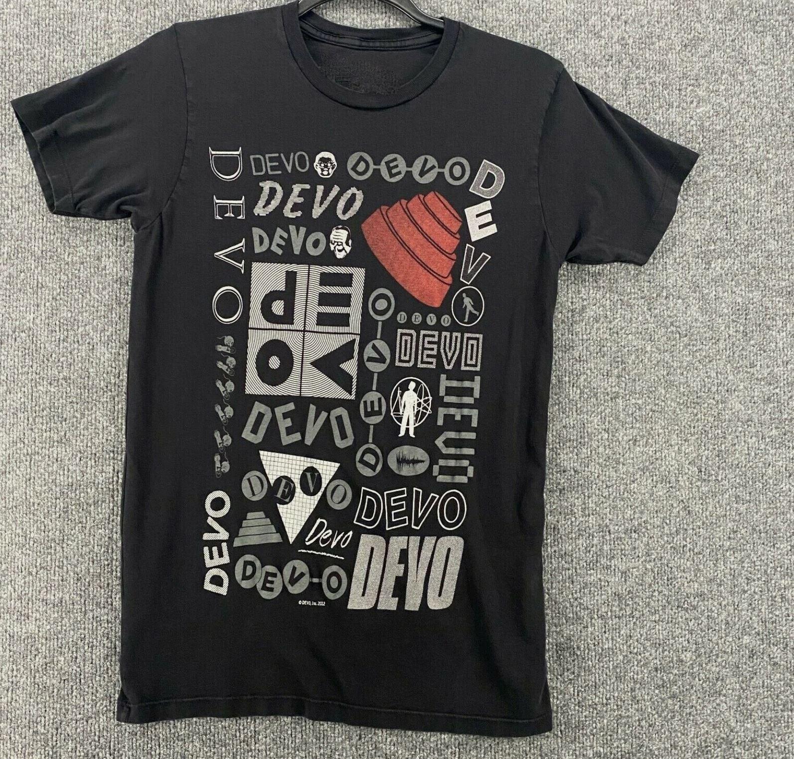 

Винтажная футболка Devo Band Tour 2012 из плотного хлопка, черная, унисекс, классическая, размеры S-4XL S