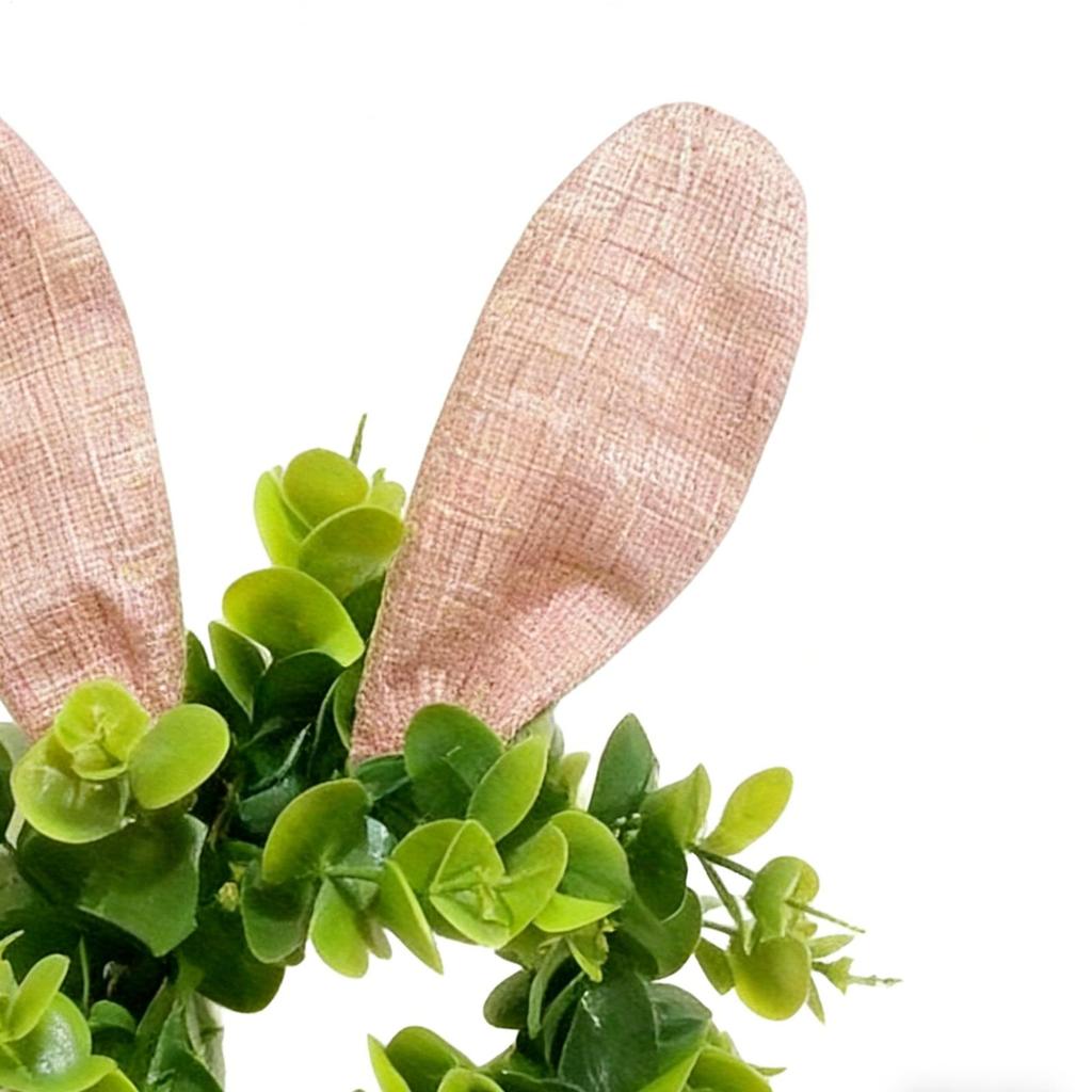 Bunny Wreath Artificial Wall Garland Decor Rabbit Wreath For Front Door For Wall Farmhouse Holiday Party Garage House Porch
