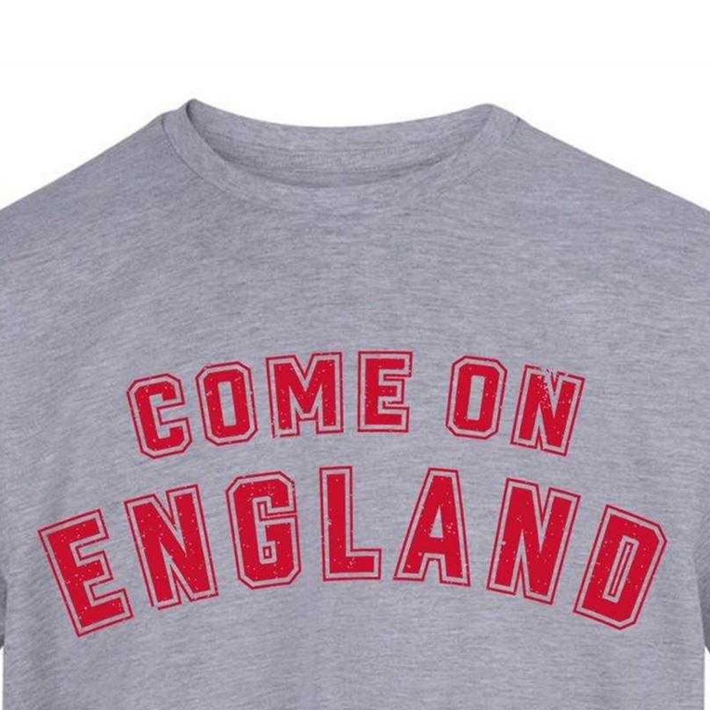 England Unisex Adult England World Cup Graphic Print Cotton Blend T-Shirt
