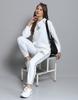 ROCK.IT from house of Monte Carlo Womens Self Design White Round Neck Full Sleeve Sweatshirt