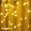 5m 96 LEDs Curtain Icicle String Light IP44 Waterproof Energy Saving 8 Lighting Modes Outdoor Decor Lights For Home Decor