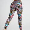 New sexy ladies cartoon graffiti print yoga trousers high waist exercise fitness trousers exercise yoga trousers