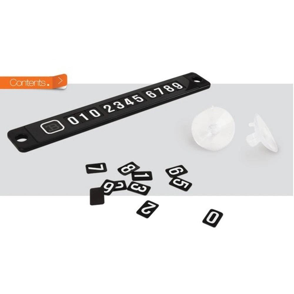 Magnetic Sucker Car Parking Card Temporary Parking Card Temporary Stop Sign Phone Number Card