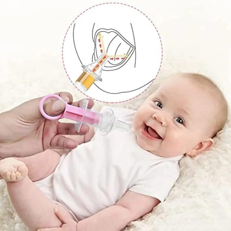 Transparent Infant Medicine Dropper for Pacifier Nipple Syringe