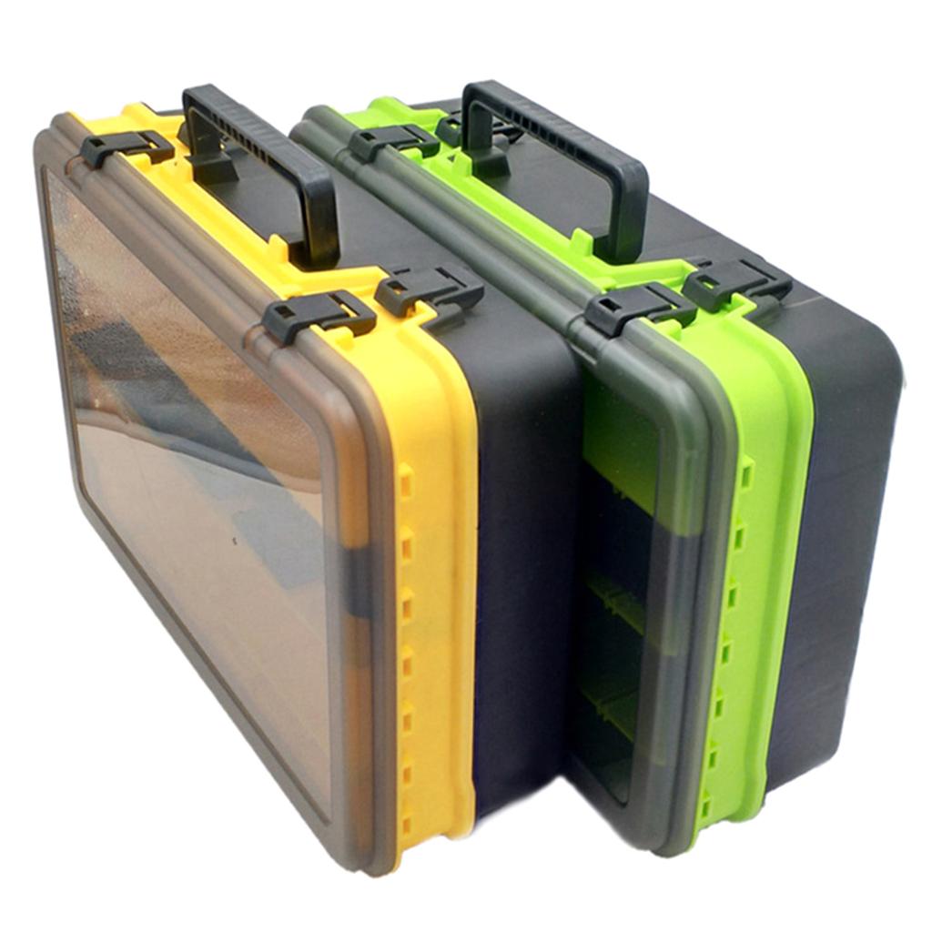 Waterproof Tackle Box Fishing Tackle Container Box Fishing Storage Box Fish Lures Organizers Box with Removable Dividers