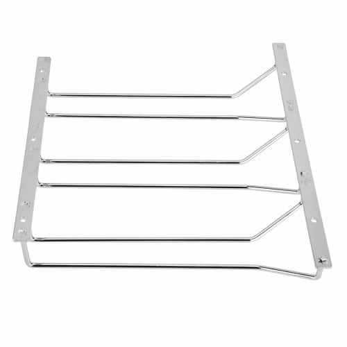 Dianoo Under Cabinet Wine Glass Rack with Hanging Wire, Stemware Rack Holder with Screws, Chrome Finish, 27cm, 3 Rows