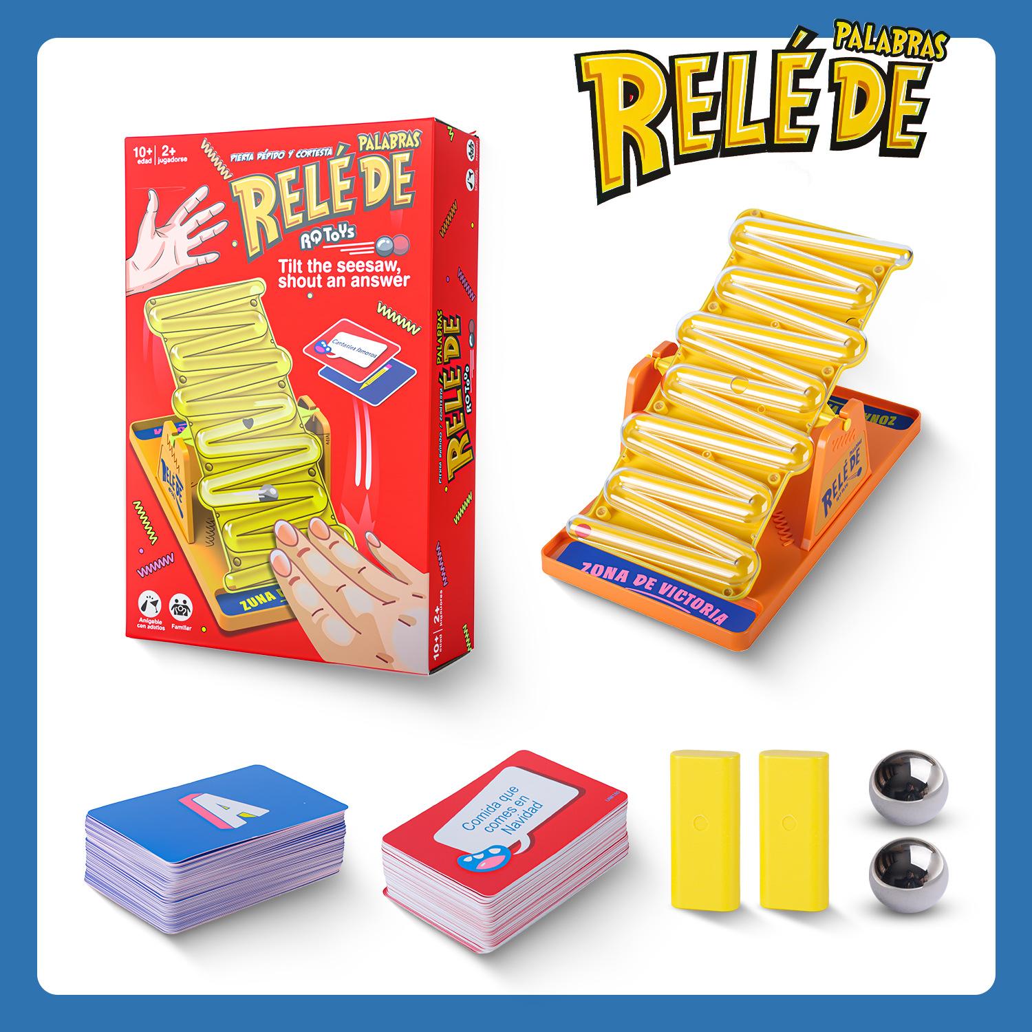 

Tilt & Duel Battle Base - Interactive See-saw Tabletop Gaming Set with Physics Balancing Challenge Perfect for Family Fun/Social Gath