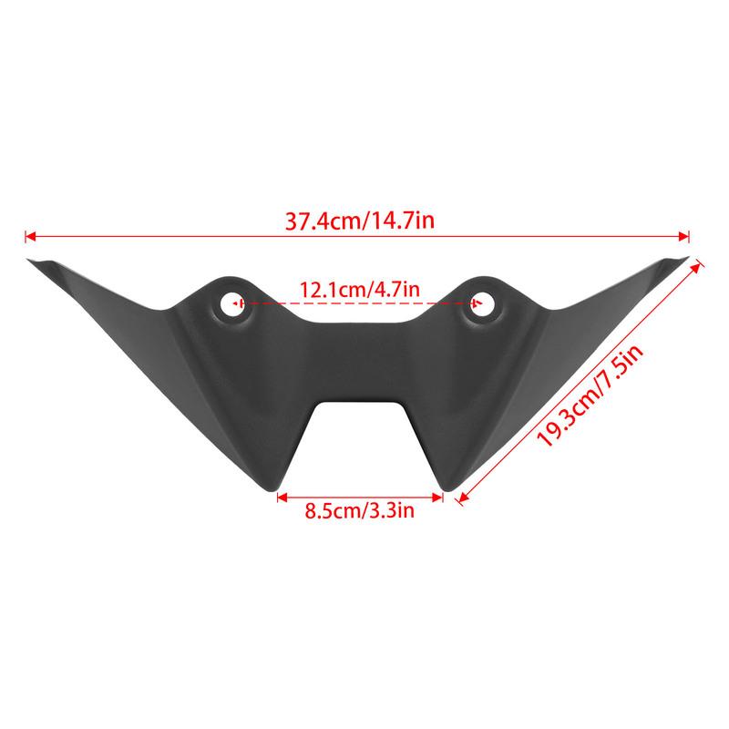 For KAWASAKI Z500 Z 500 SE Z500SE 2024-2026 Wing Downforce Front Spoiler Naked Aerodynamic Fairing Winglet Front Lip Spoilers