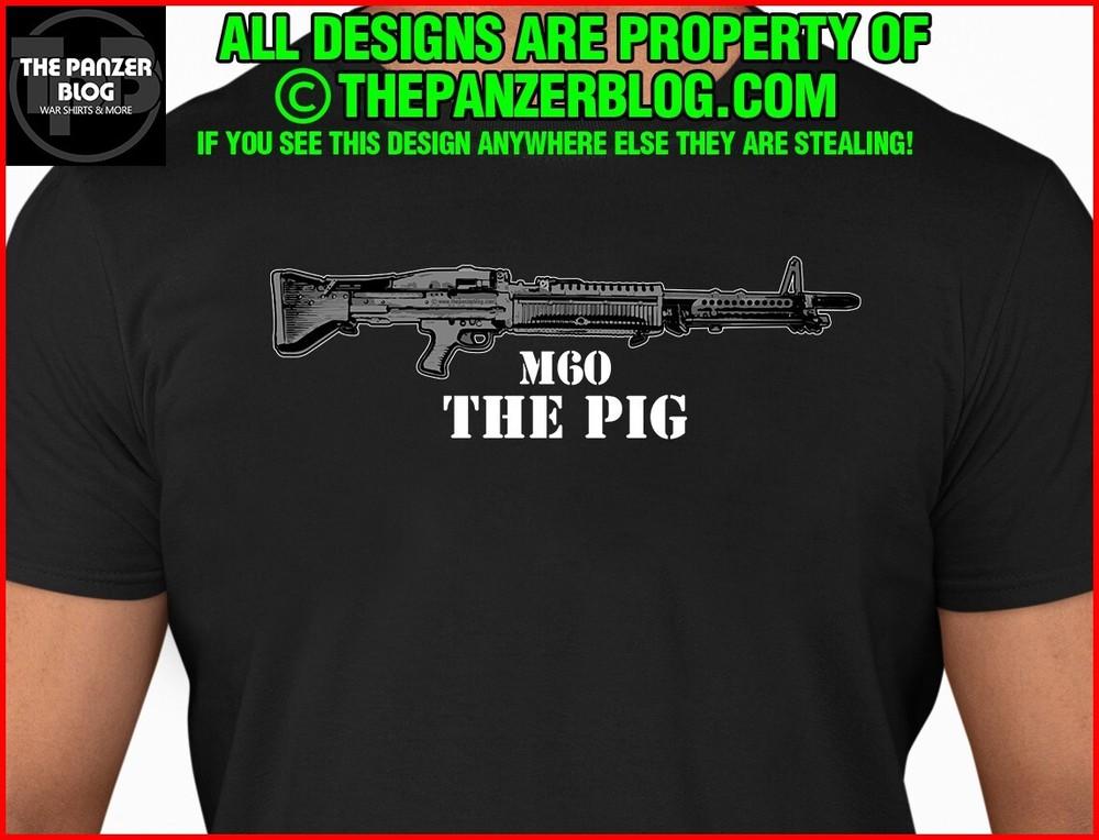 M60 The Pig T-Shirt Machine Gun Unisex T-Shirt M