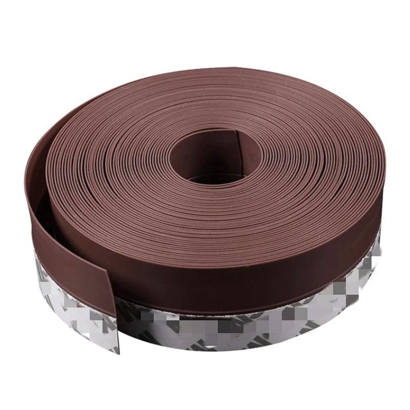 5M/10M Door Bottom Seal Strip Weather Window Rubber Seal Weatherstrip Windproof Dust Self Adhesive Door Windshield Sealing Tape