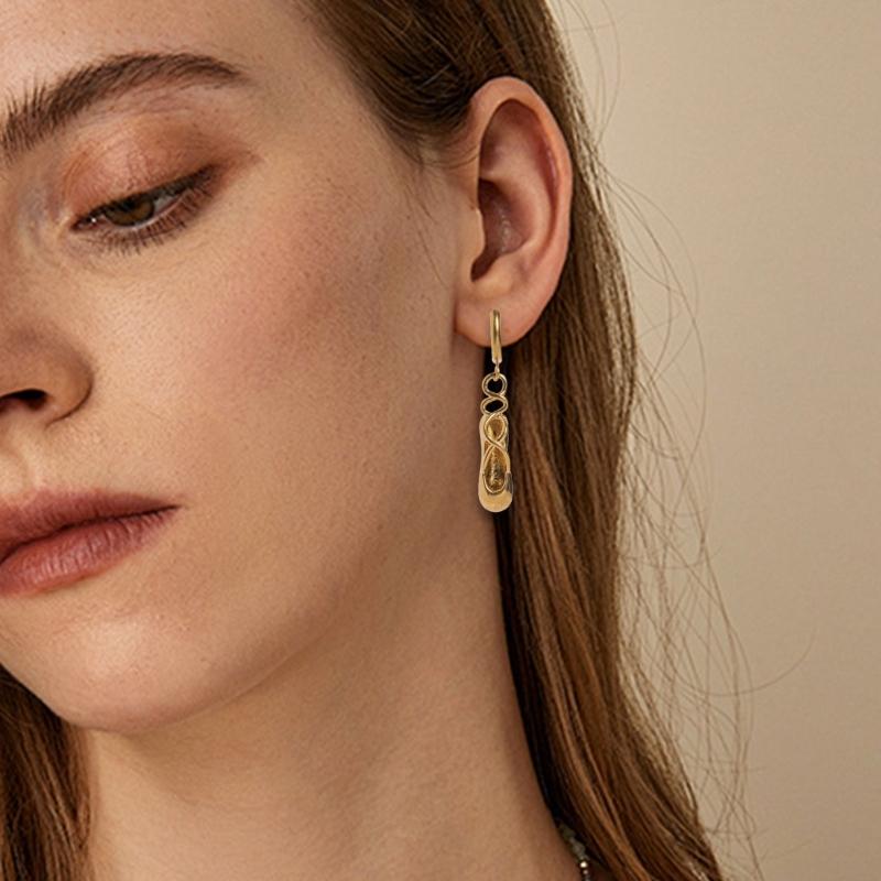 Retro Dance Shoe Cherry Drop Earrings Artistic Handcrafted Details Lightweight Comfort Ear Jewelry For Daily Wear