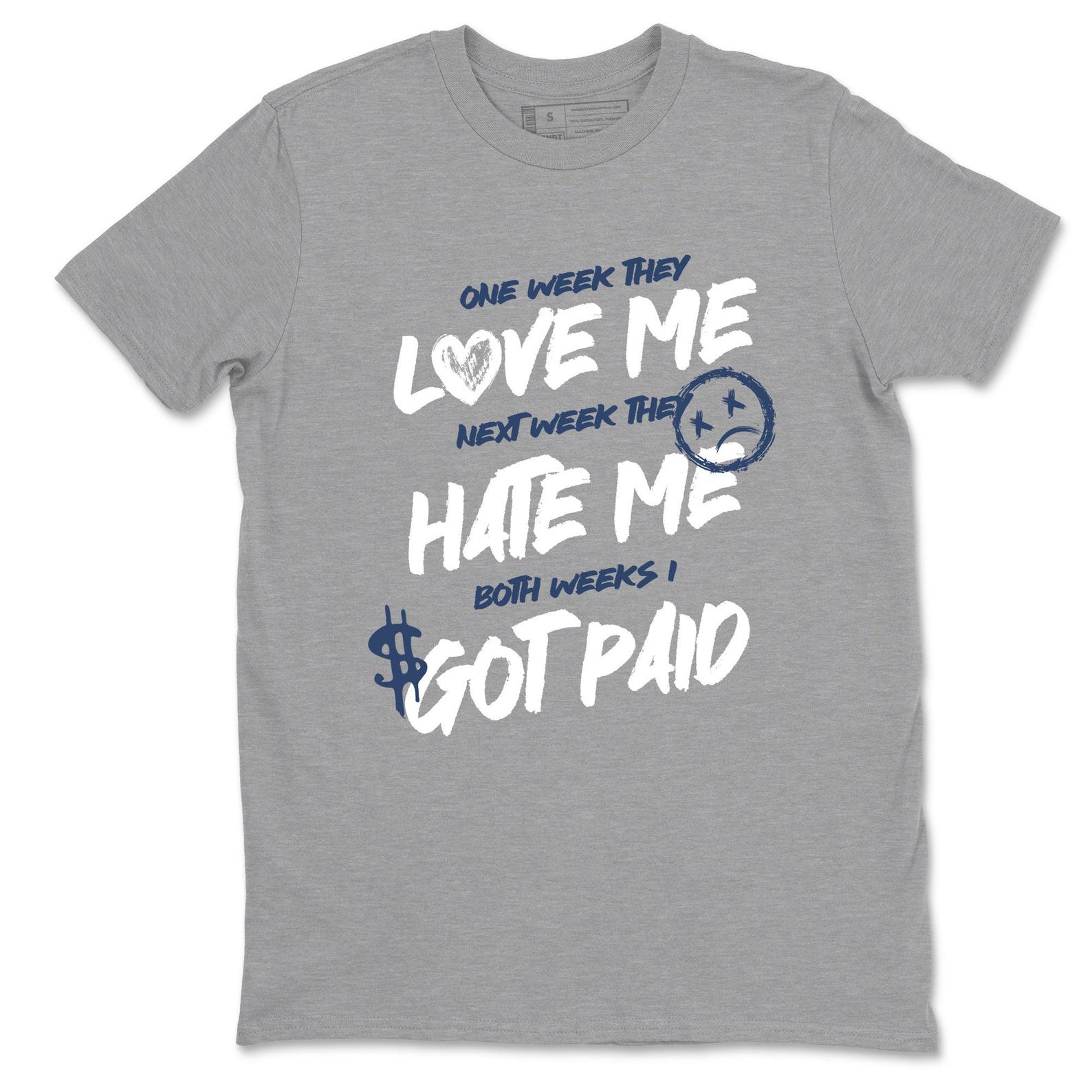 I Got Paid graphic Tee. Perfect as a Valentine’s Day gift. 9s Flint Grey 4XL