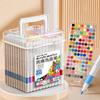 Acrylic Brush Markers Set with Portable Carry Case, Liquid Ink Acrylic Paint Markers for Drawing, Art Projects & DIY Crafts