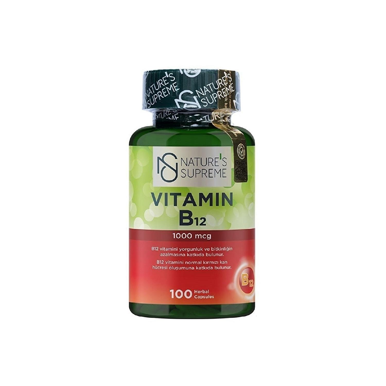 

Вітамін B12 1000 мкг 100 капсул