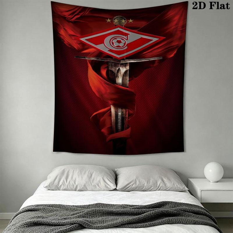 Spartak Moscow Dream Wall Hanging Printed Fabric Blanket Decorative Tapestries for Bedroom Living Room Home Decor