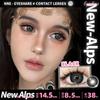 Eyeshare 1 Pair Black Series Contact Lenses for Eyes Big Dark Black Color Lenses Yearly Cosmetics