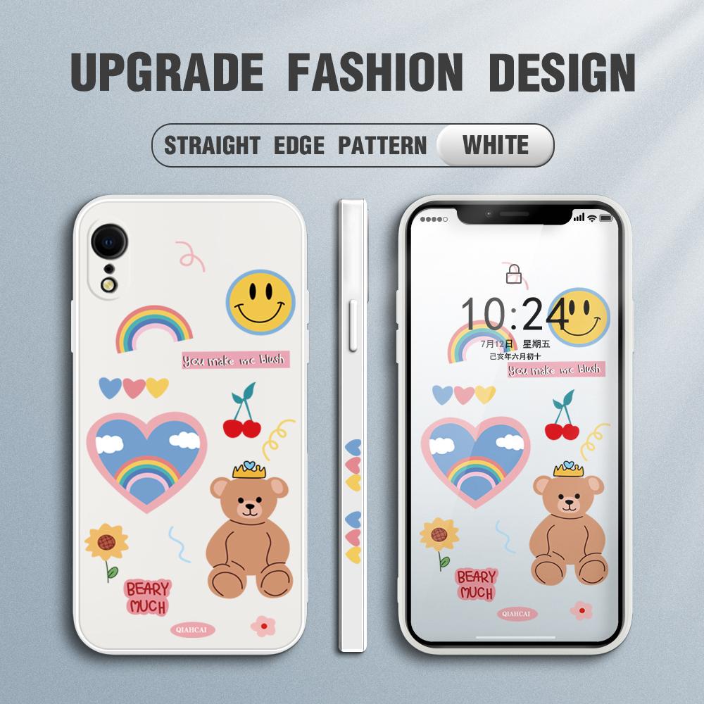 Husă de telefon colorată cu urs de desene animate pentru Redmi Xiaomi POCO Note 10 Pro 9 9A 9T 10C 8 7 11 Lite 5G X3 M3 Square Edge Full Camera Protect Moale TPU Husă