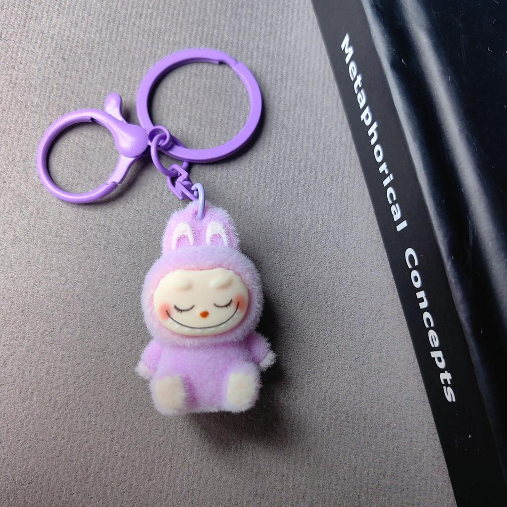 Flocking Mini Baby-free Keychain Vinyl Cute Baby Walking Bag Mobile Phone Pendant Cute Pendant