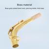 Brass Sax Necks Replacement Alto Saxophone Bend Neck with Cork Sheet Curved Neck Woodwind Instruments Accessories