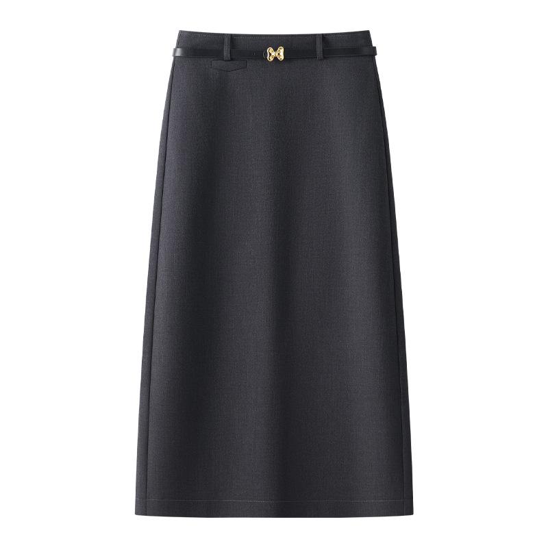 2025 Nová zeštíhlující sukně midi s vysokým pasem - Jarní/podzimní petit bodycon styl