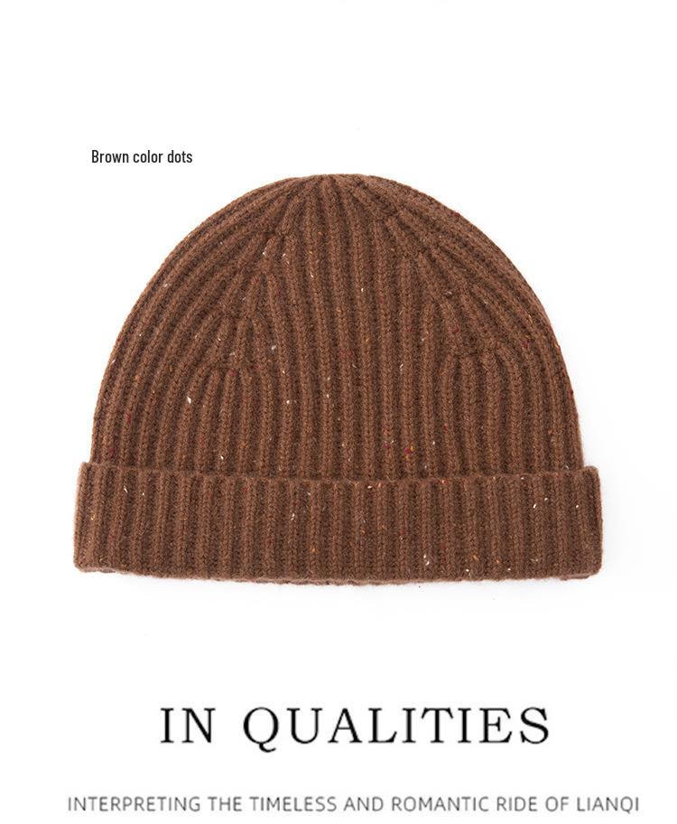Pure Cashmere Knitted Beanie Cap - Autumn/Winter Collection