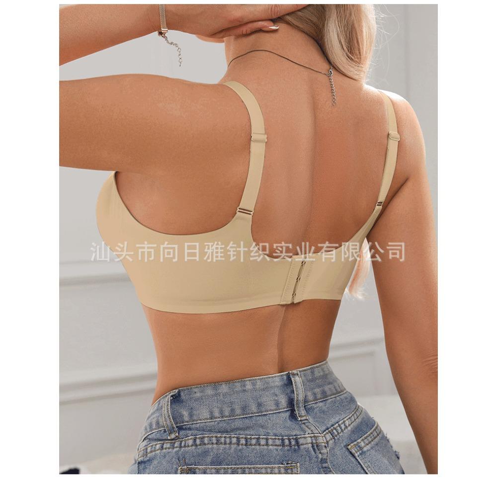 Damen Jelly-Streifen kabelloser BH, Komfort nahtlos Nacktes Gefühl Unsichtbare Dessous