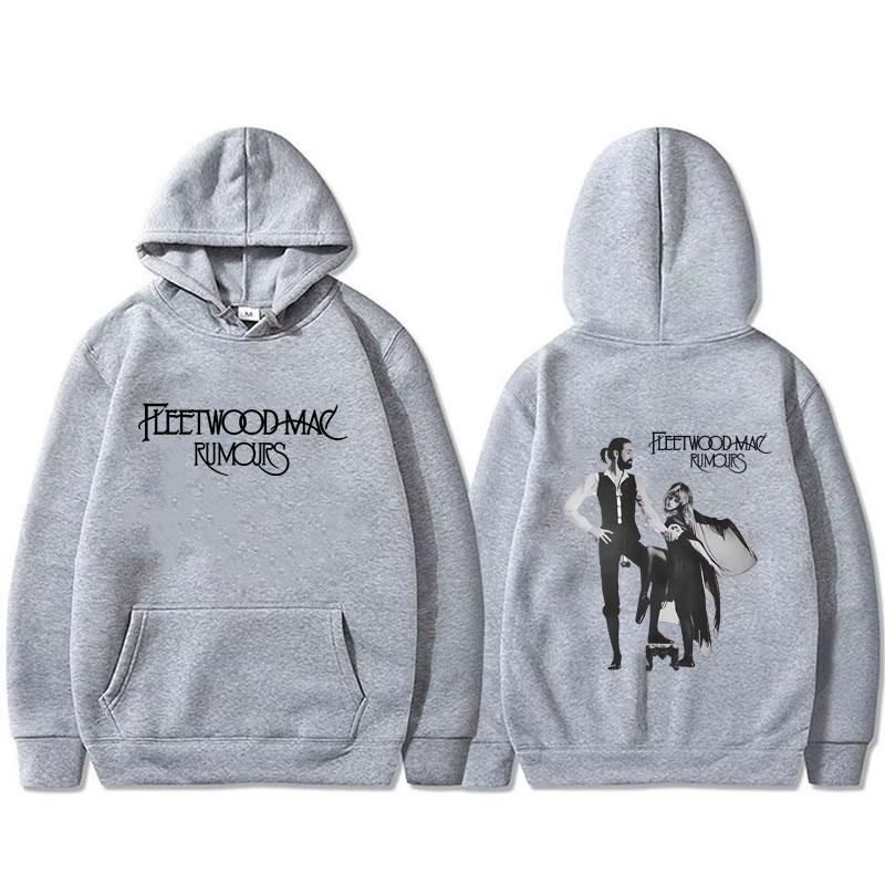 Rockband Fleetwood Mac Rumours Album Grafik Hoodie Stevie Nicks Kapuzen-Trainingsanzug Herren Lässig Fleece Baumwolle Übergroße Kapuzenpullover
