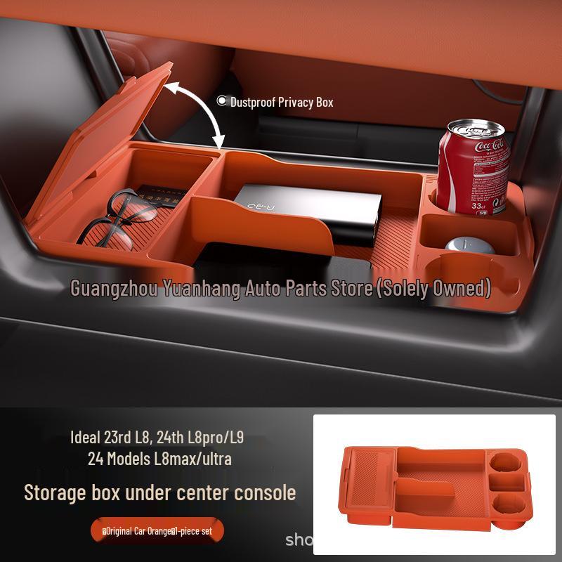 Silicone Organizer for Li Auto L8 L9 Console: Glasses Storage & Car Accessories