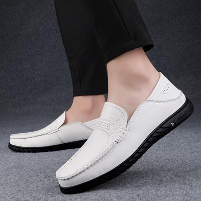 Minimalist Designer Style Elegant Loafers Handmade Footwear Office Wedding Groomsmen Driving Comfortable Genuine Leather Shoes