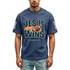 Men's Day Graphic Print Casual Crewneck Stretch Short Sleeve Top