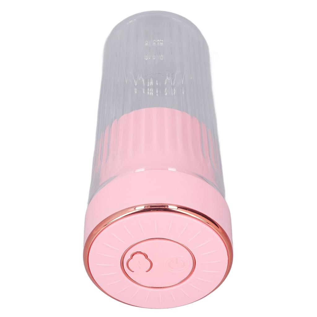 Electric Fruit Mixer Multi Functional Portable Cordless Mini 6 Blades Juicer Cup Blender Pink