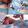 Christmas Wrapping Paper Roll Cutter Embedded Blade Paper Edger Easy Sliding Gift Wrap Dispenser Cutter Tool