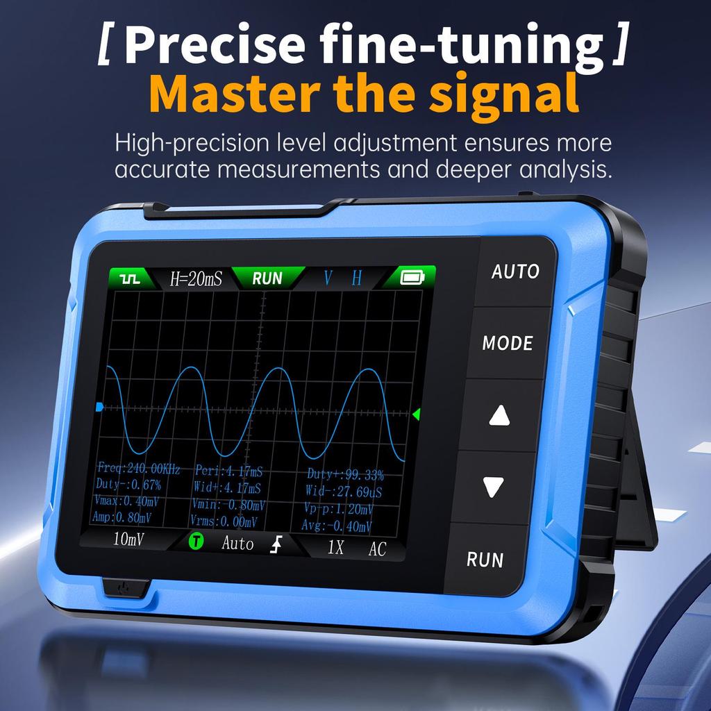 FNIRSI DSO510 Handheld Digital Oscilloscope & Multifunction Signal Generator
