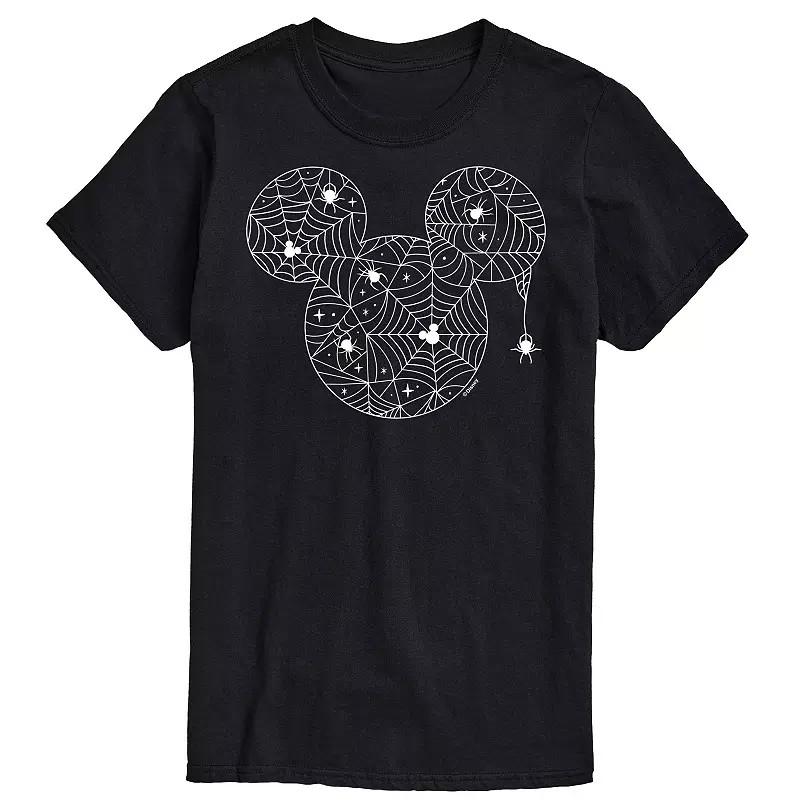 Черная Унисекс Футболка с Графикой Микки Мауса Паутина от Disney M