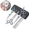 Pet Safety Round Head Grooming Scissors Stainless Steel Blunt Tip Trimming Shears for Dogs Cats Precise Hair Cutting Tool