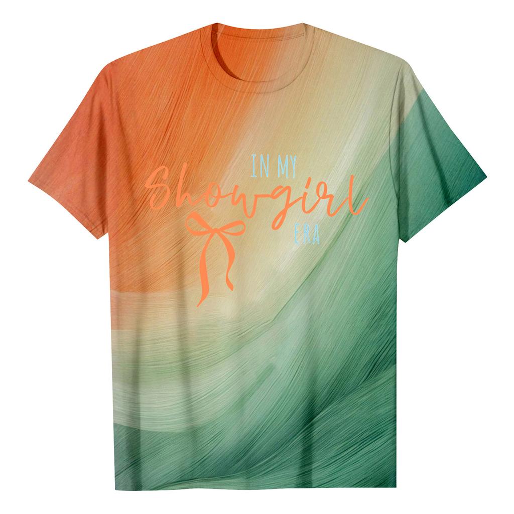 Unisex Casual Letter Print Short-sleeved T-shirt