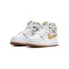 Air Jordan 1 Retro High OG TD Metallic Gold Baby Sneakers White Gum-Light-Brown FD2598-107
